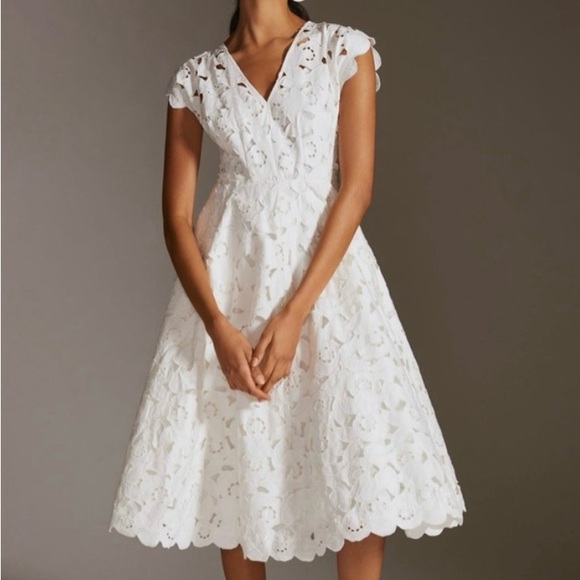Hope for Flowers by Tracy Reese eyelet lace midi dress - Picture 1 of 8